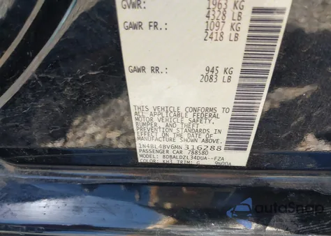 2021 Nissan Altima S Fwd из США, поврежденный, VIN 1N4BL4BV6MN316288